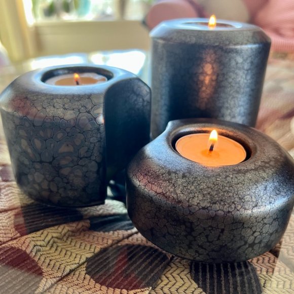 PartyLite Accents Retired Partylite 3piece Candle Holder Set Poshmark